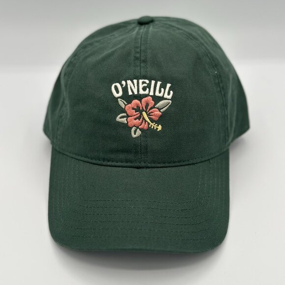 O’Neill Embroidered Hibiscus Hat – Forest Green (Adjustable) - Picture 2 of 7